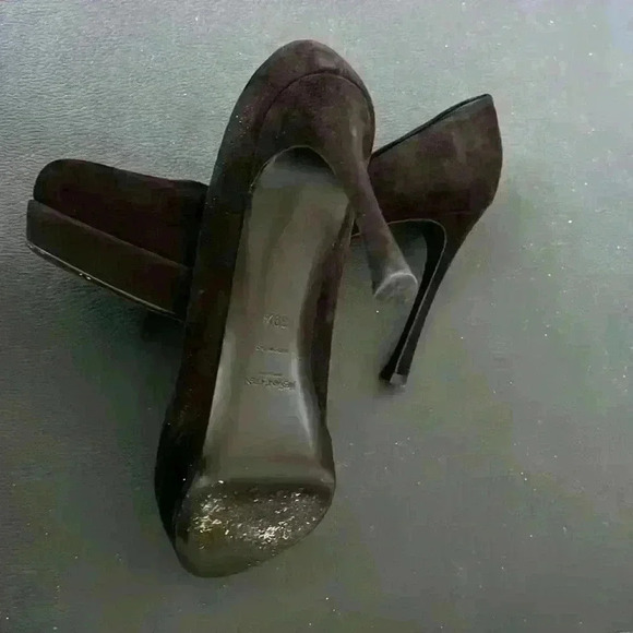 YSL brown suede platform pumps size 39.5 very good condition comes dust bag . - Picture 4 of 6